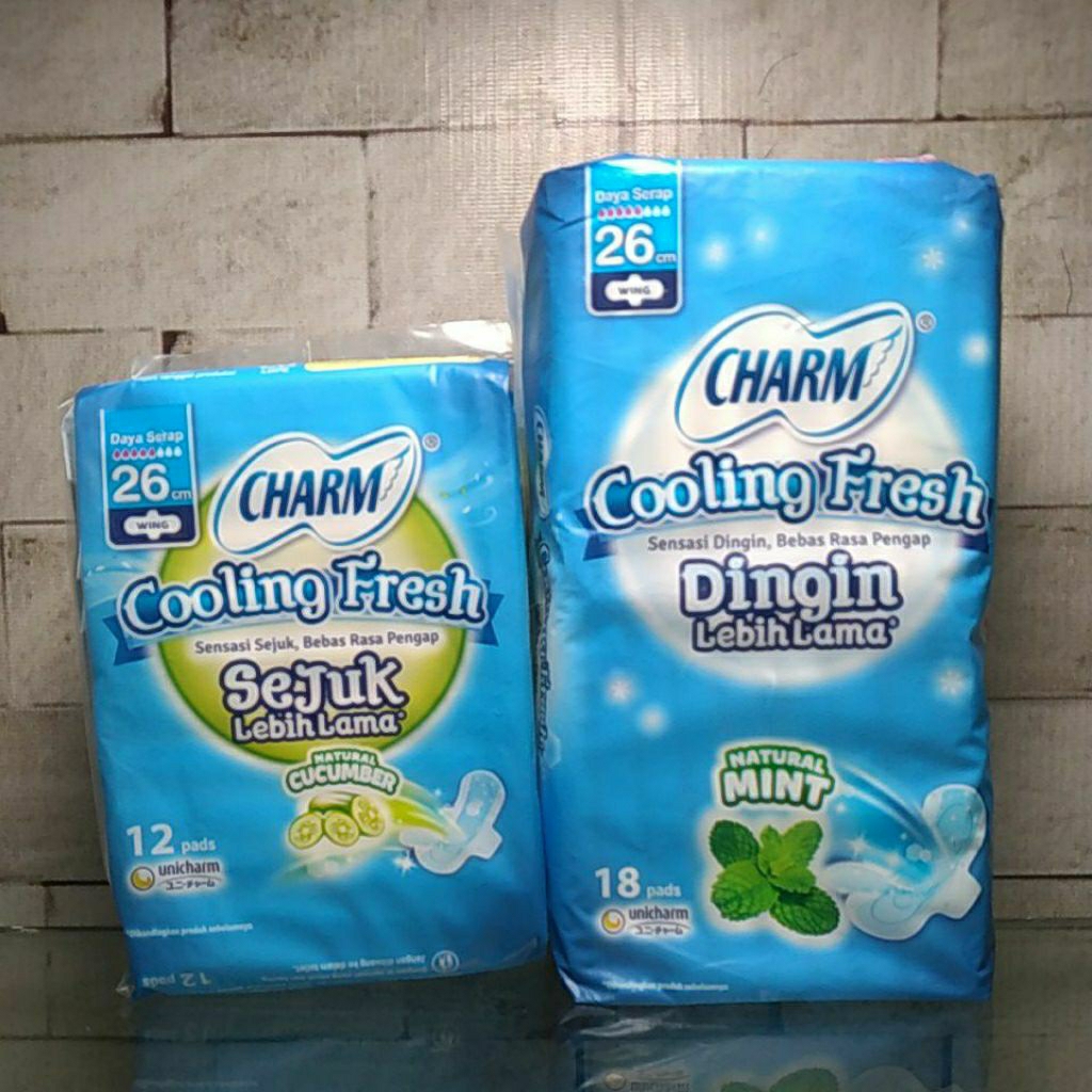 Pembalut Charm Cooling Fresh 26 cm