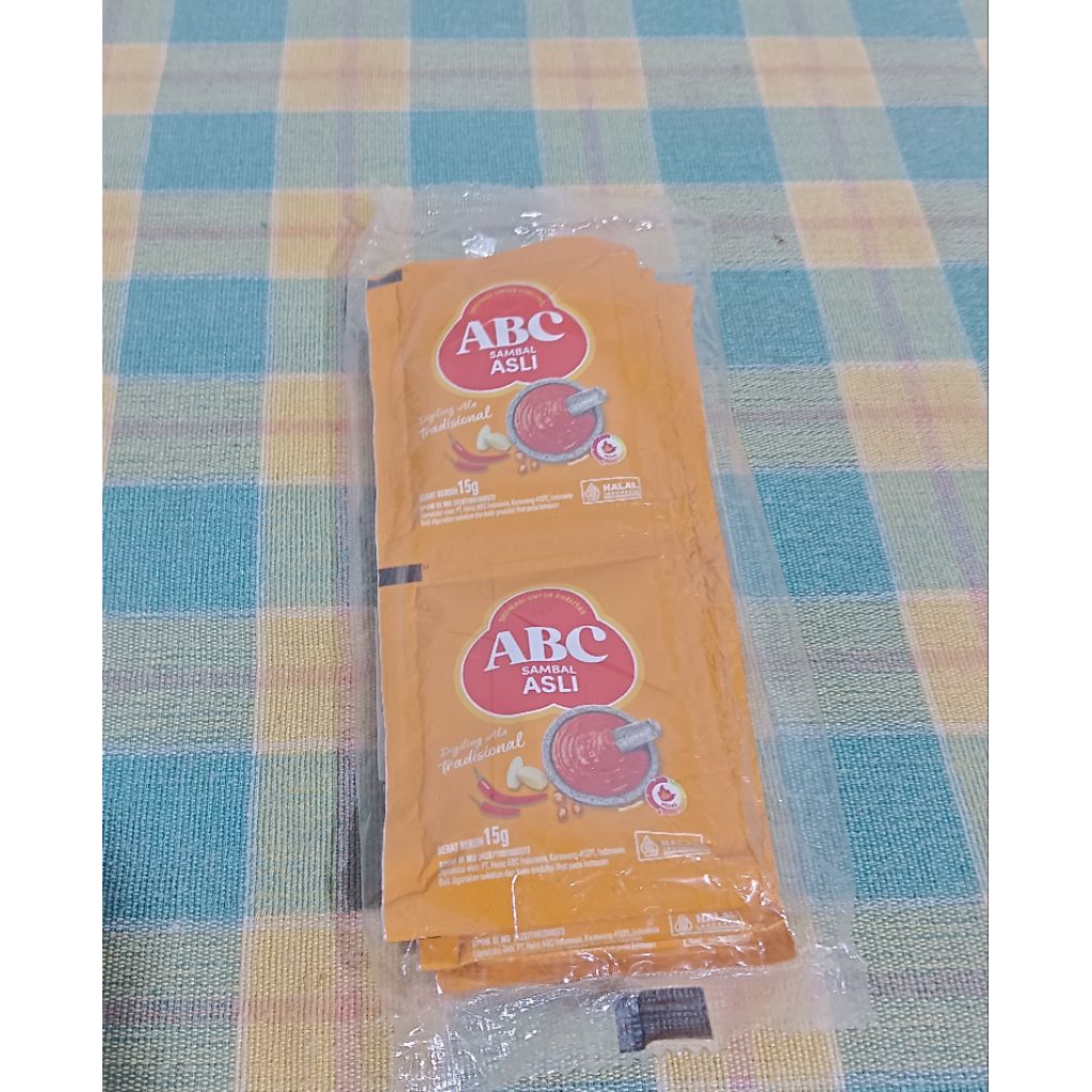 Saos Sambal ABC 1 Renceng isi 10 pcs