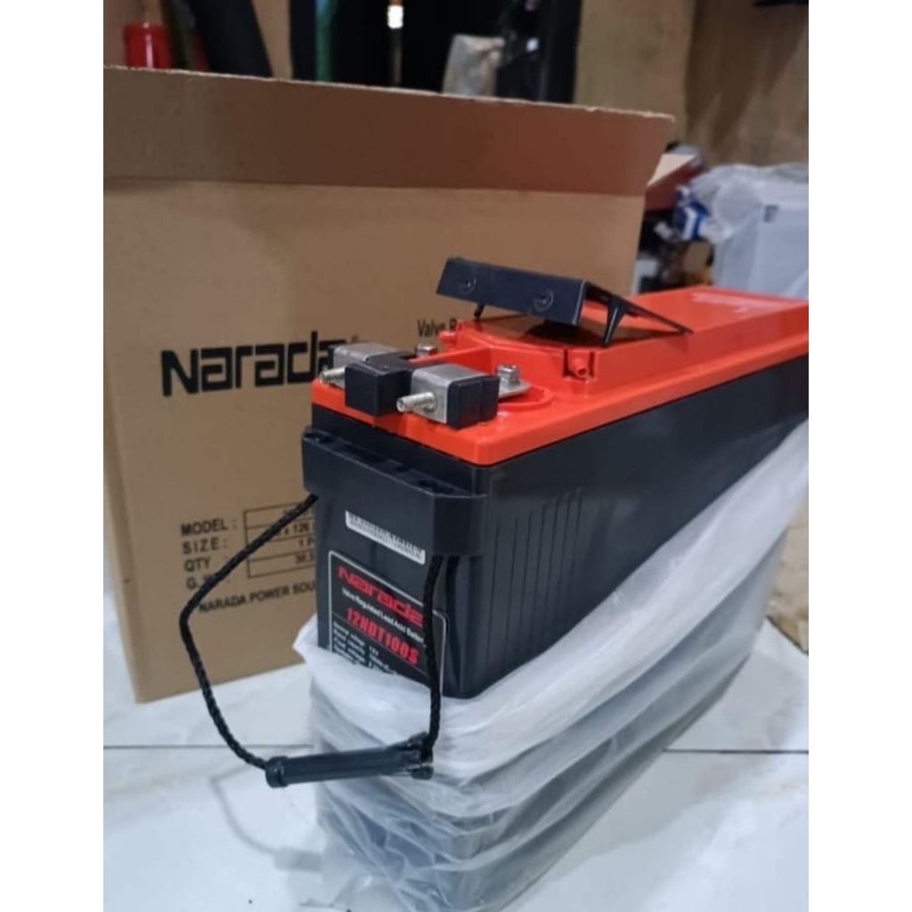 Narada Baterai 12V 100Ah Model 12V100AH untuk Power Supply dan Aplikasi Listrik