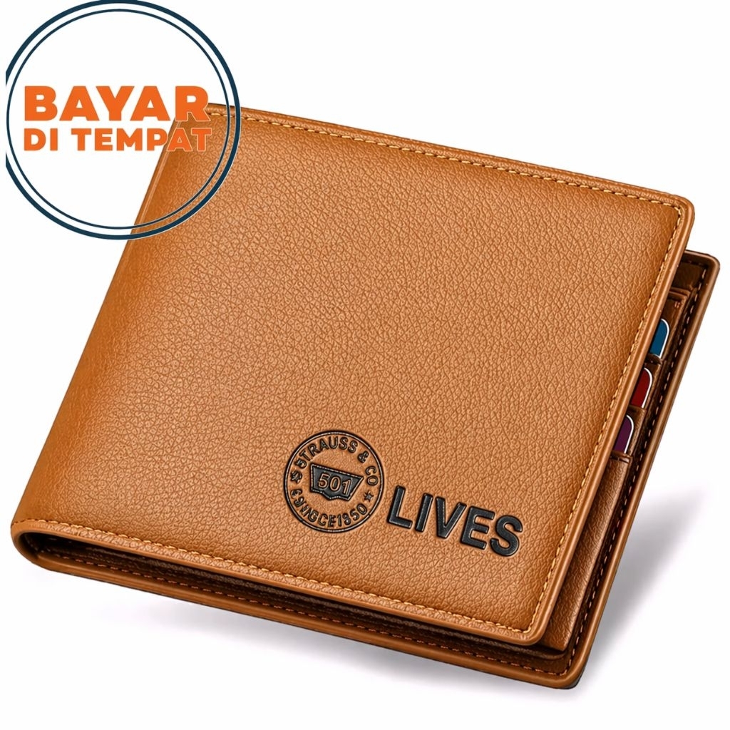 NEW DOMPET PRIA LOGO EMBOS LV5000 WALLET