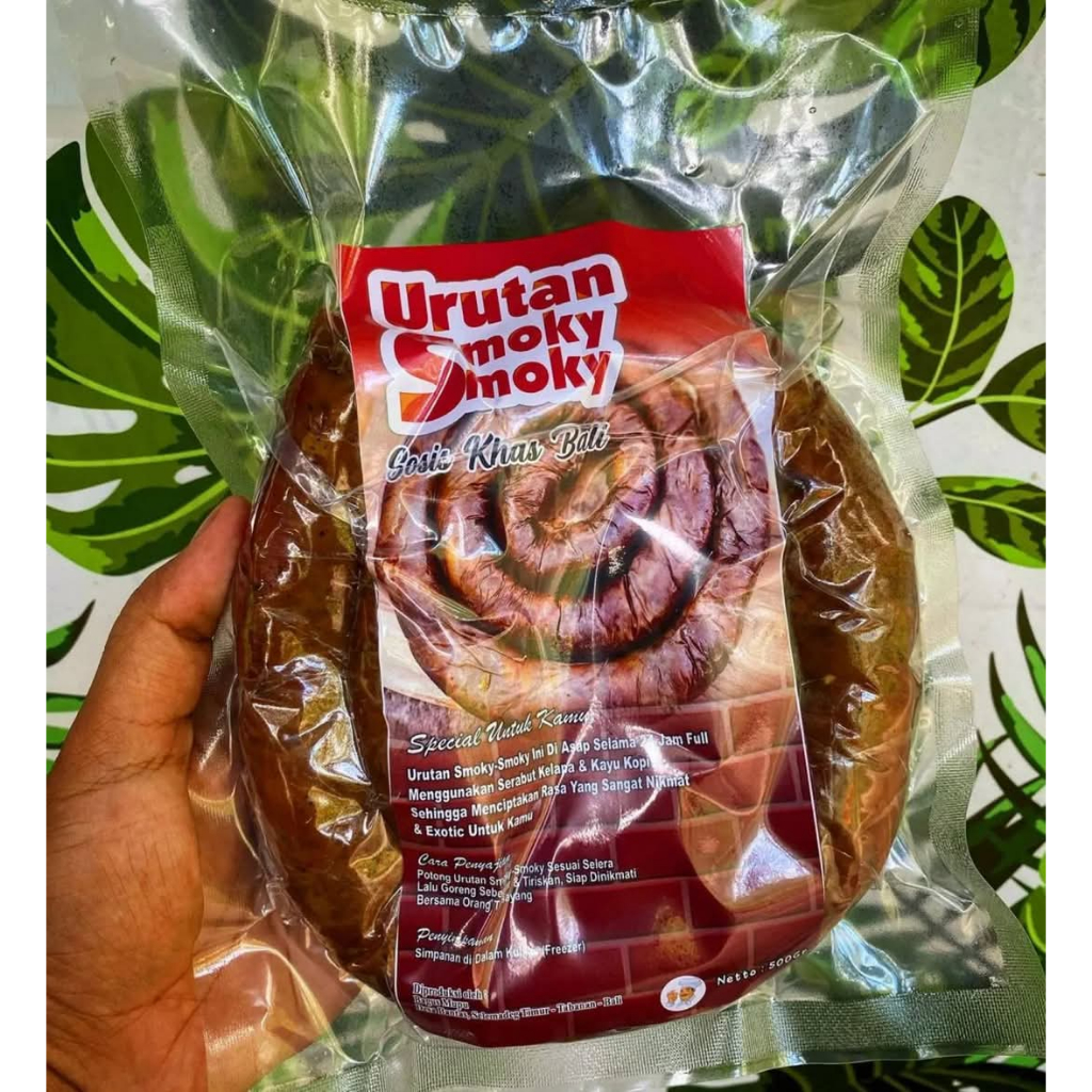 Frozen Urutan Babi Asap Smoky/ sosis bali/ khusus pengiriman instan