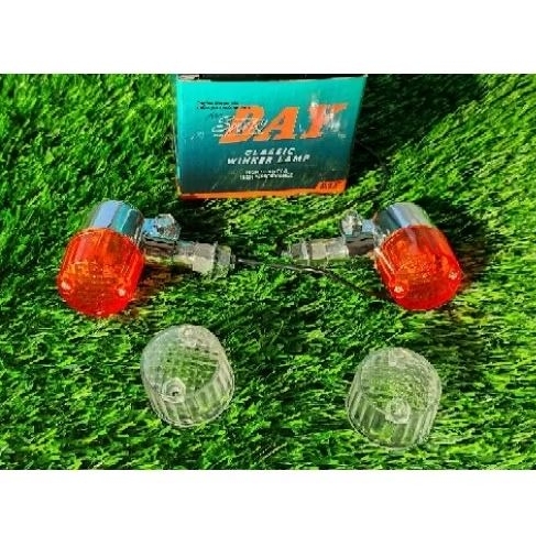 LAMP SEIN RITING BULAT PALU LAMPU DEPAN BELAKANG PALU BULAT CHROME C70 GL CB TIGER LAMPU SEN TABUNG 