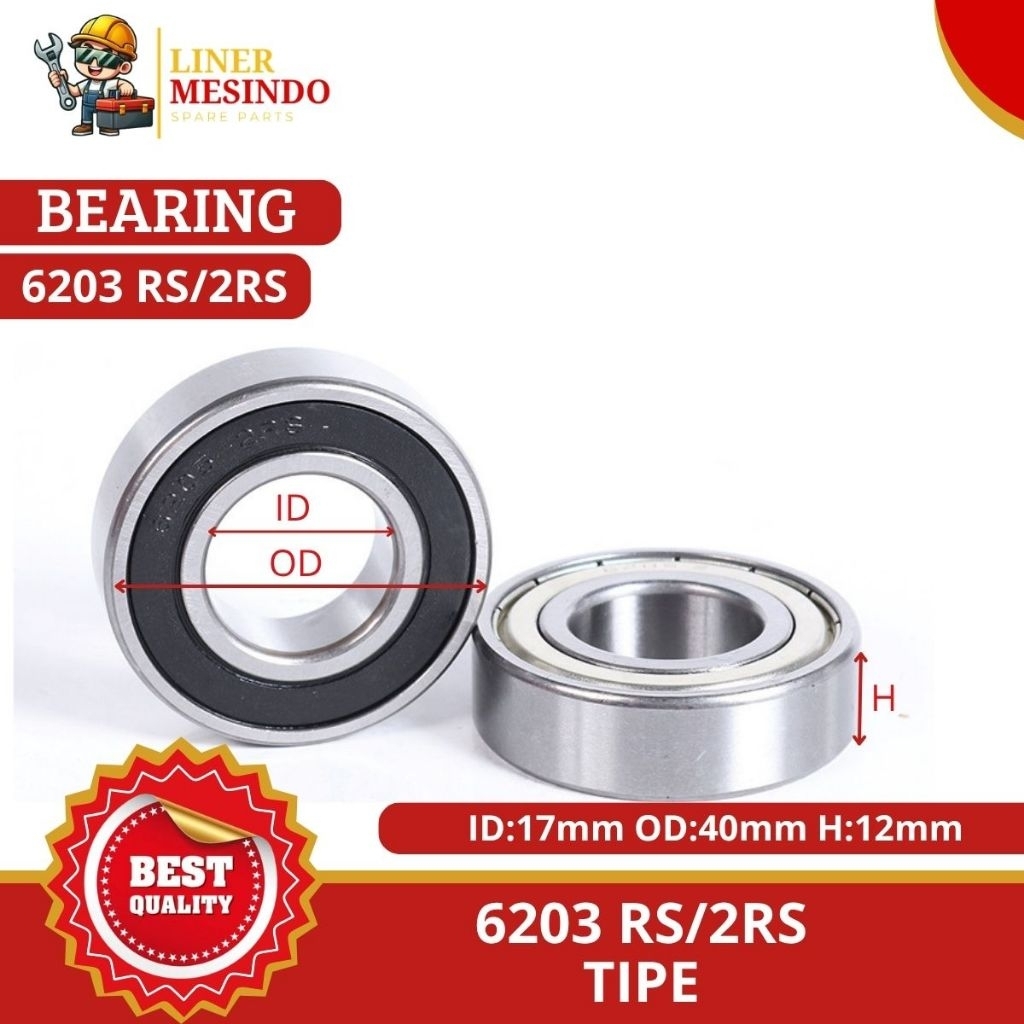 BEARING 6203 RS/2RS