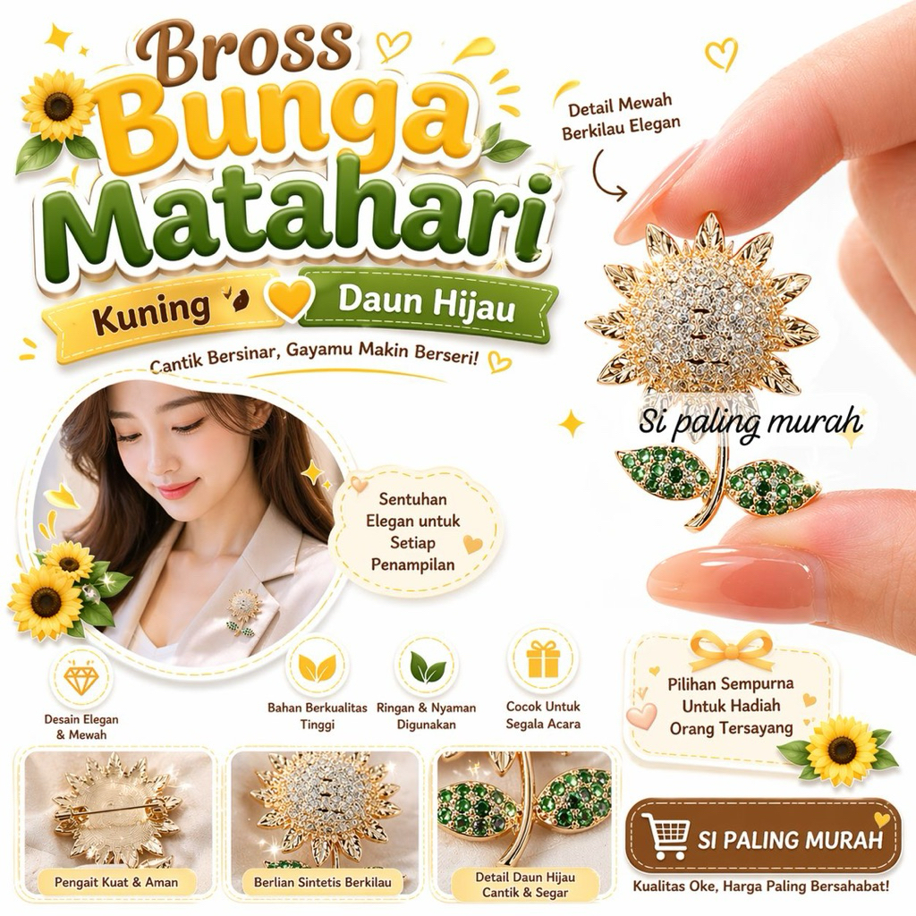 Bros Bunga Matahari Premium Bros Imut Bunga Matahari
