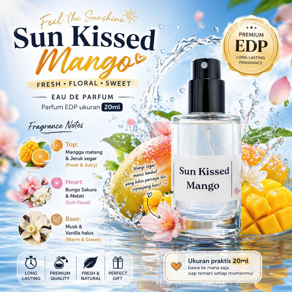 Sun Kissed Mango | Folia Bloom Parfum Wanita [EDP] – Pancarkan Kilau Tropis di Setiap Semprotan.Parf