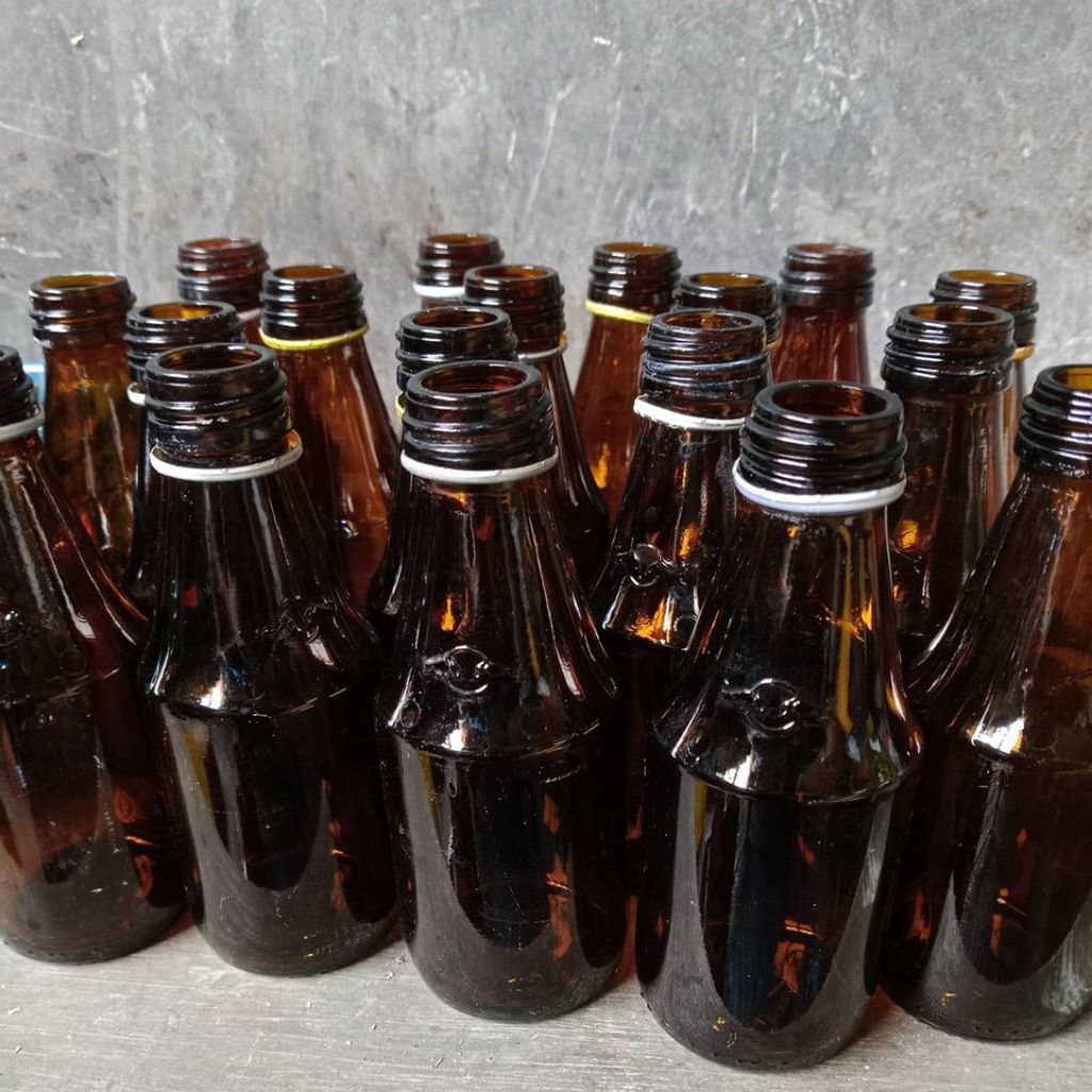 botol kaca kosong bekas Kratingdaeng  paket 10