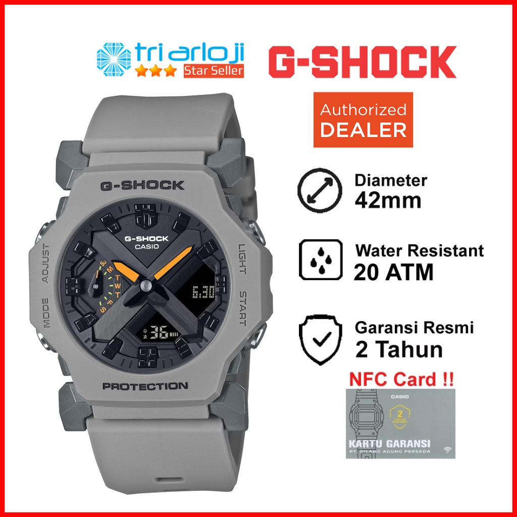 Casio G-SHOCK GA-2300-8ADR Jam Tangan Pria Double Time GSHOCK GA-2300-8A GA2300 GA 2300 8ADR