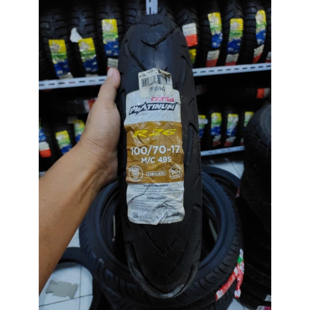 corsa platinum R26. 100/80-17 baru