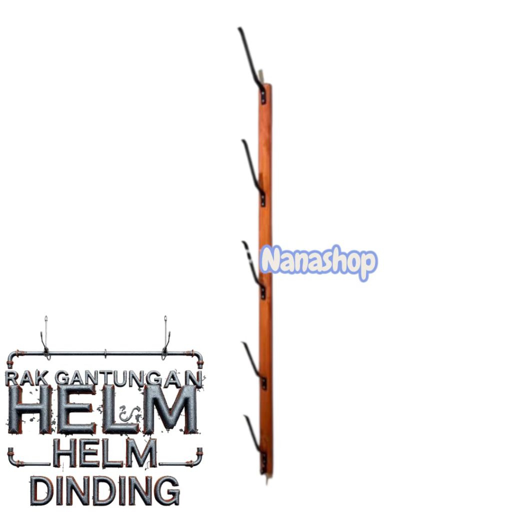 RAK  HELM  GANTUNG 5 SUSUN /TEMPAT PENYIMPANAN HELM MINIMALIS MODERN