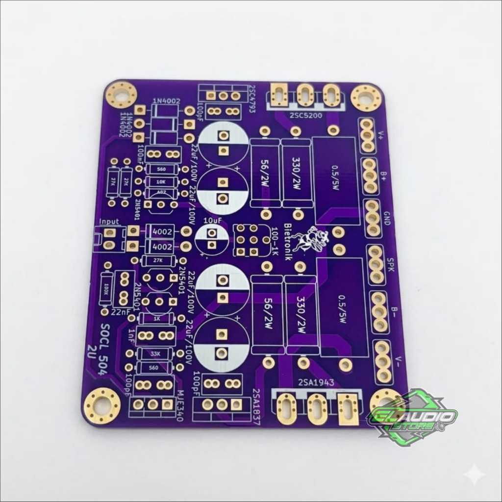 PCB Socl 504 TEF 2U Double Layer FR4 Fiberglass