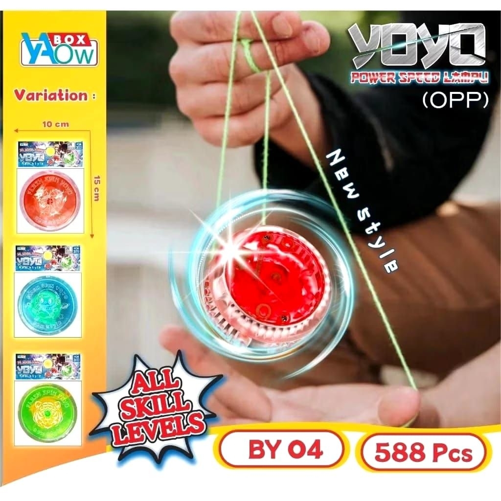 Mainan Yoyo Anak LED Super Tornado Lampu Random YOYO SUPER TORNADO LAMPU BY16 PROMO TERMURAH TOYS