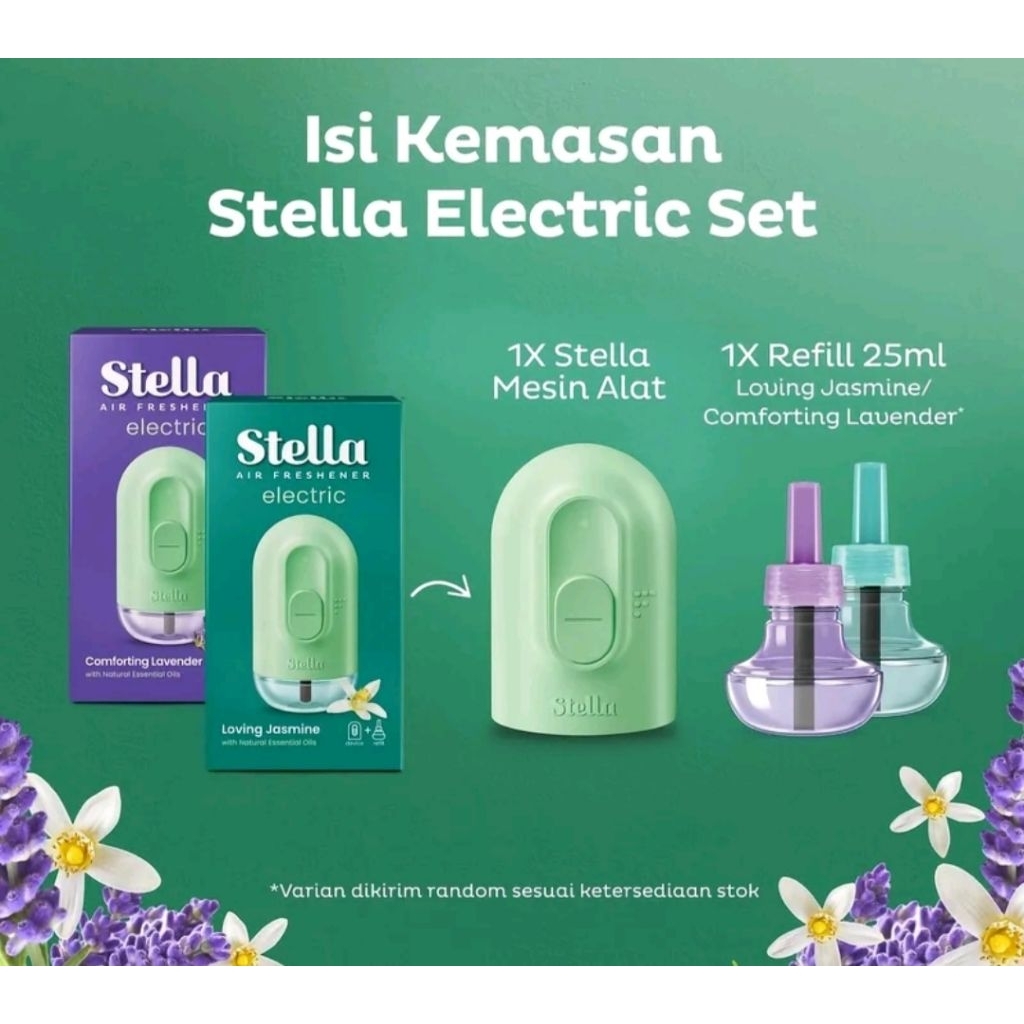 Stella Pengharum Ruangan Elektrik Alat + Refill 25ml