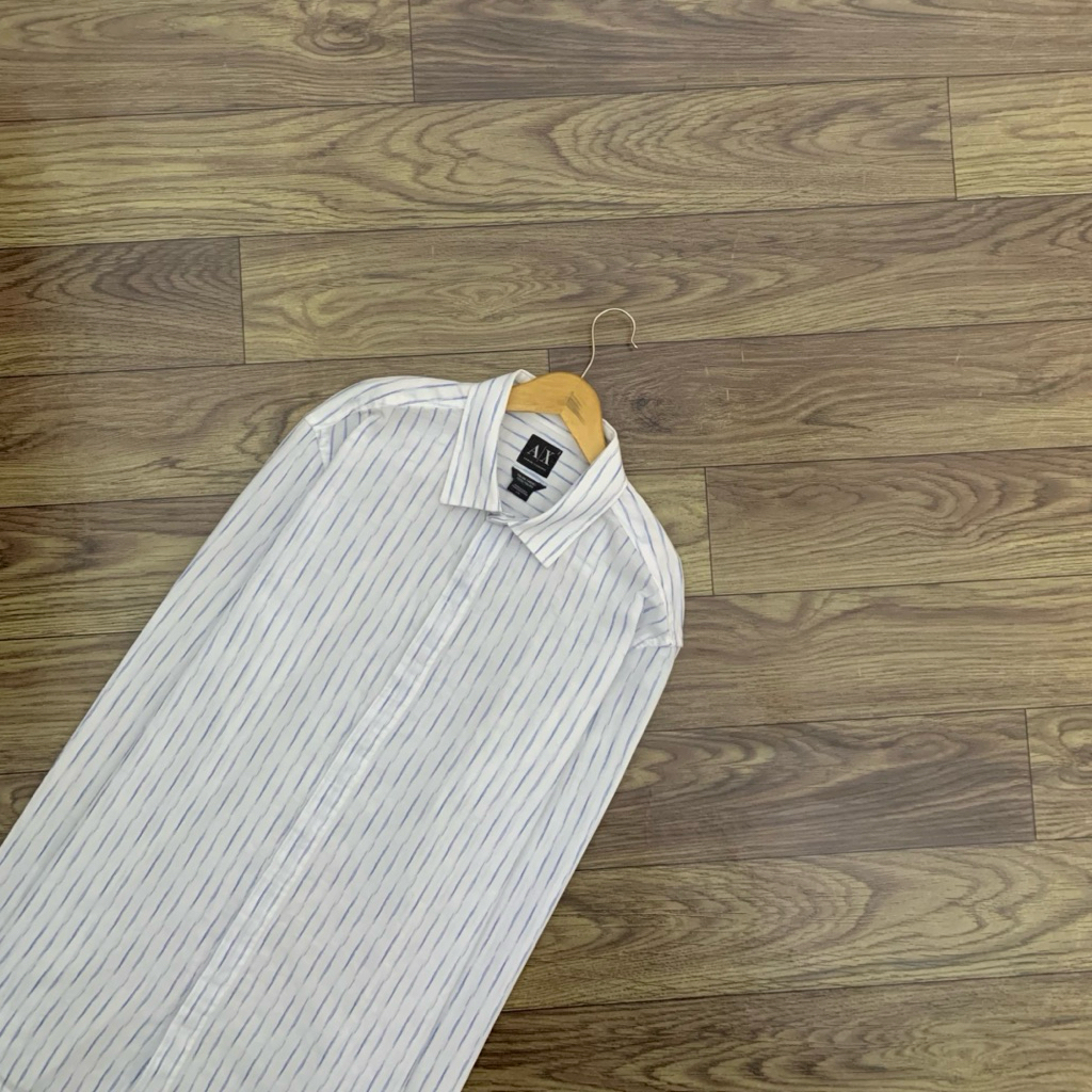 Kemeja ARMANI EXCHANGE Branded Casual Stripe Long Sleeve