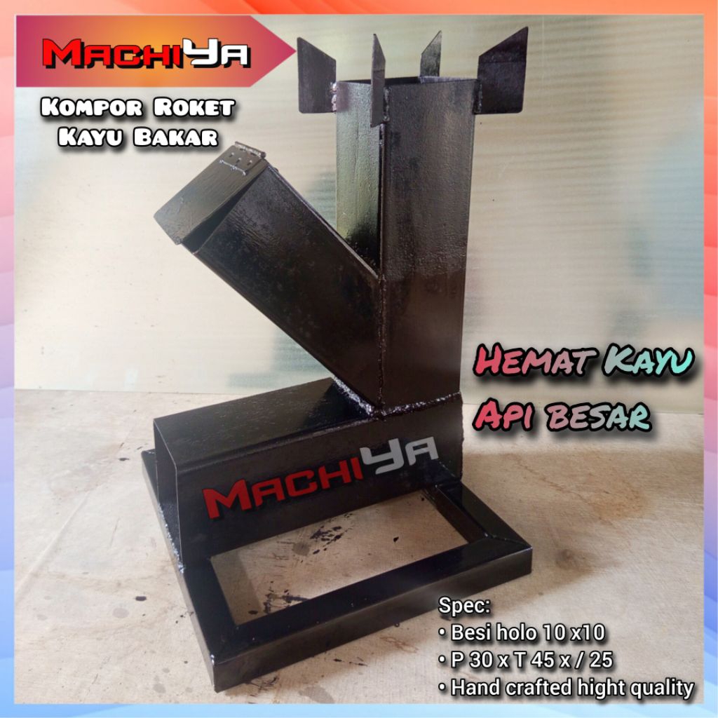 Kompor Rocket Stove 10x10 kayu bakar