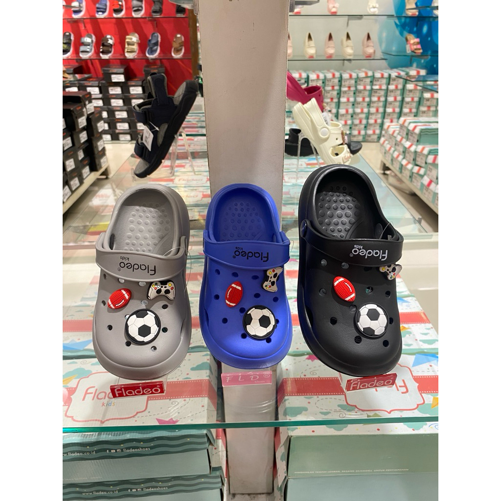 Fladeo Kids Sandal Clog, Sponge, Pylon anti slip