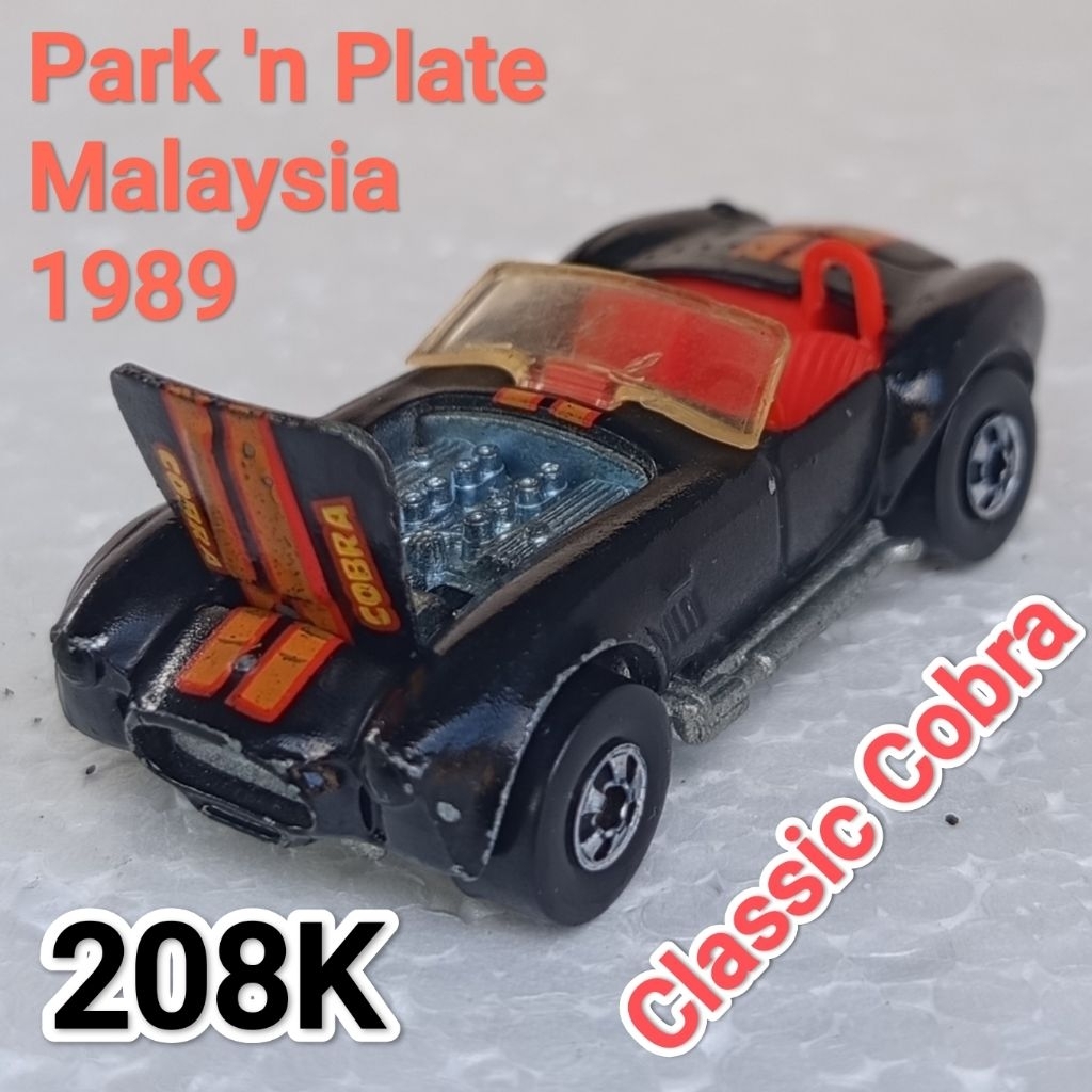 Hot Wheels Park n Plate Classic Shelby Cobra ban Blackwall Loose