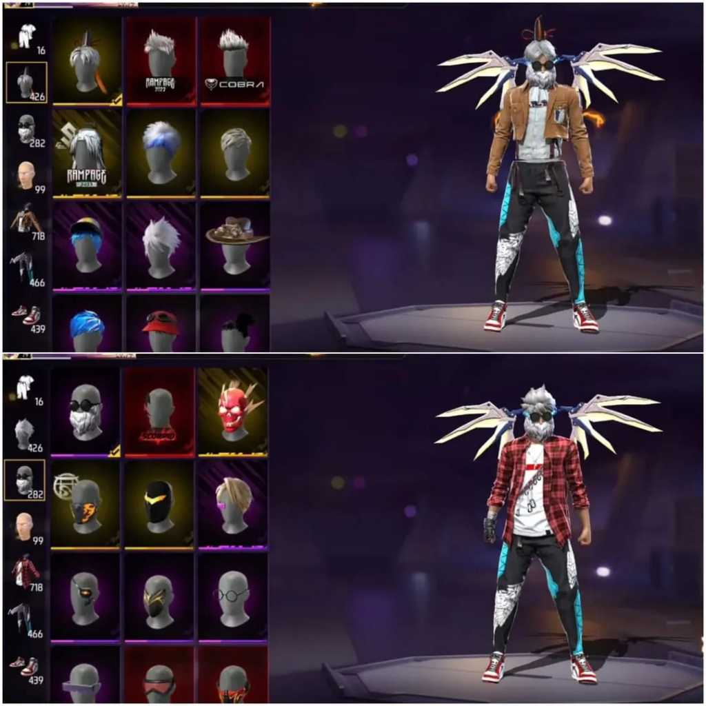 AKUN FF Sultan-Level Tinggi,Skin Langkap,ready akun ff murah-bagus ff full skin
