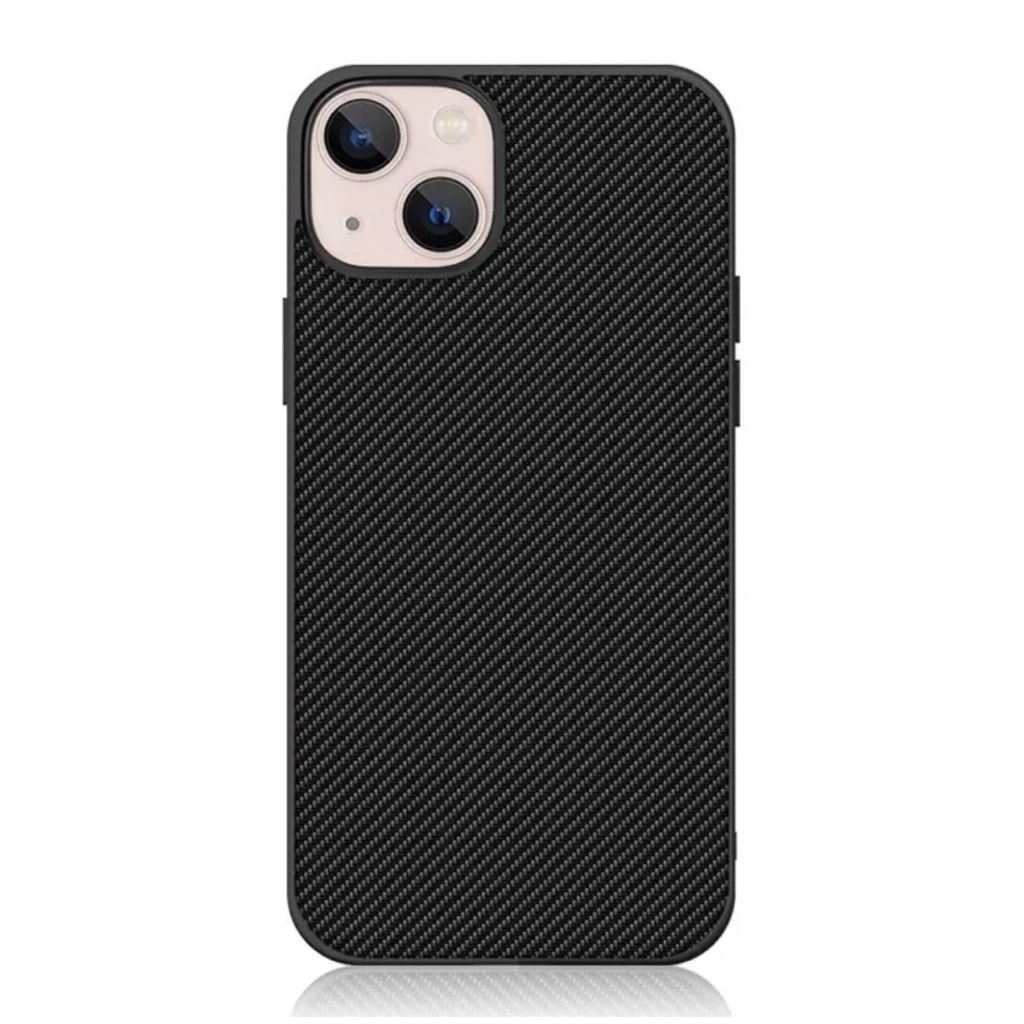 Premium Carbon Leather & Leather Case For Apple Iphone 13/13 Pro/13 Pro Max” Protective Smartphone C
