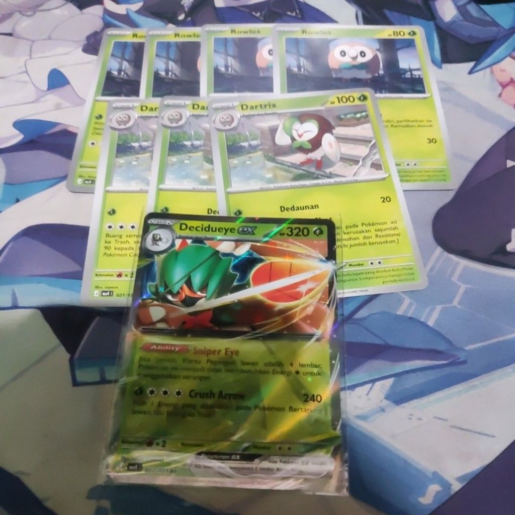 evoline decidueye ex rr pokemon tcg indo ledakan peniada
