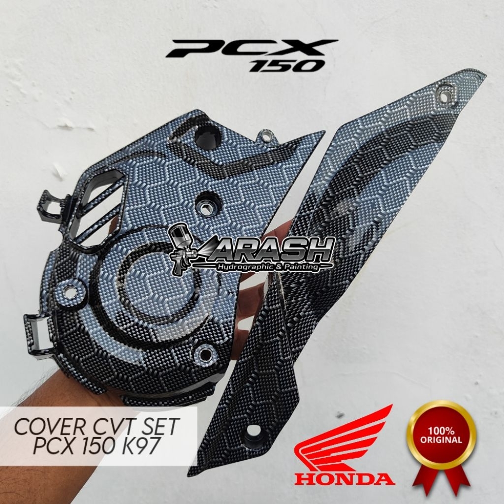 Cover CVT SET PCX 150 Carbon WTP Motif Hexagonal Original