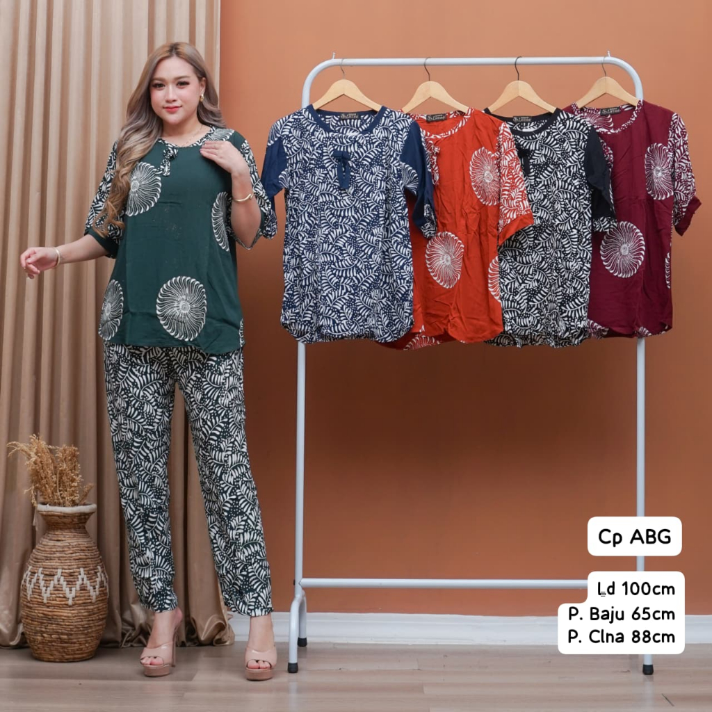Daster cap ABG Setelan wanita Baju santai harian BB 60 kg