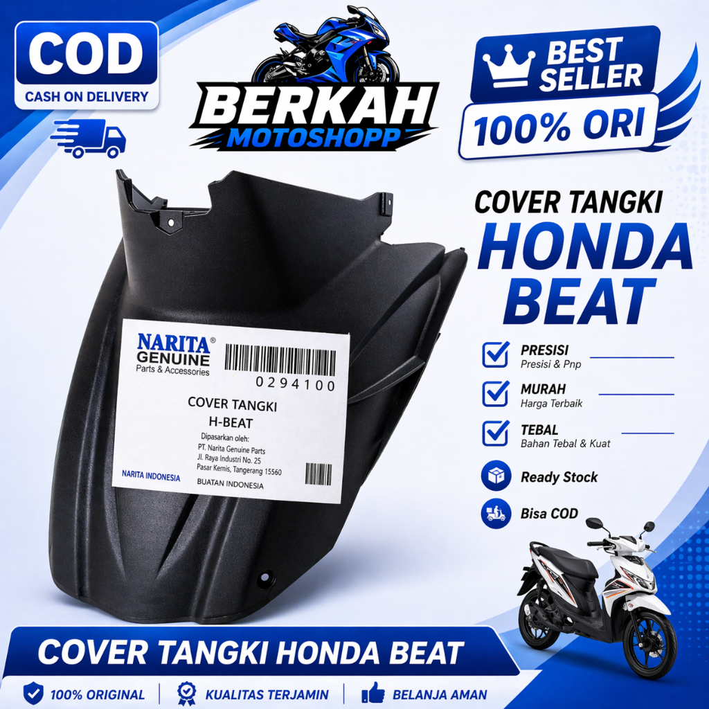Cover Tangki Honda Beat Karbu Tutup Mesin Tengah Honda Beat Karbu ori