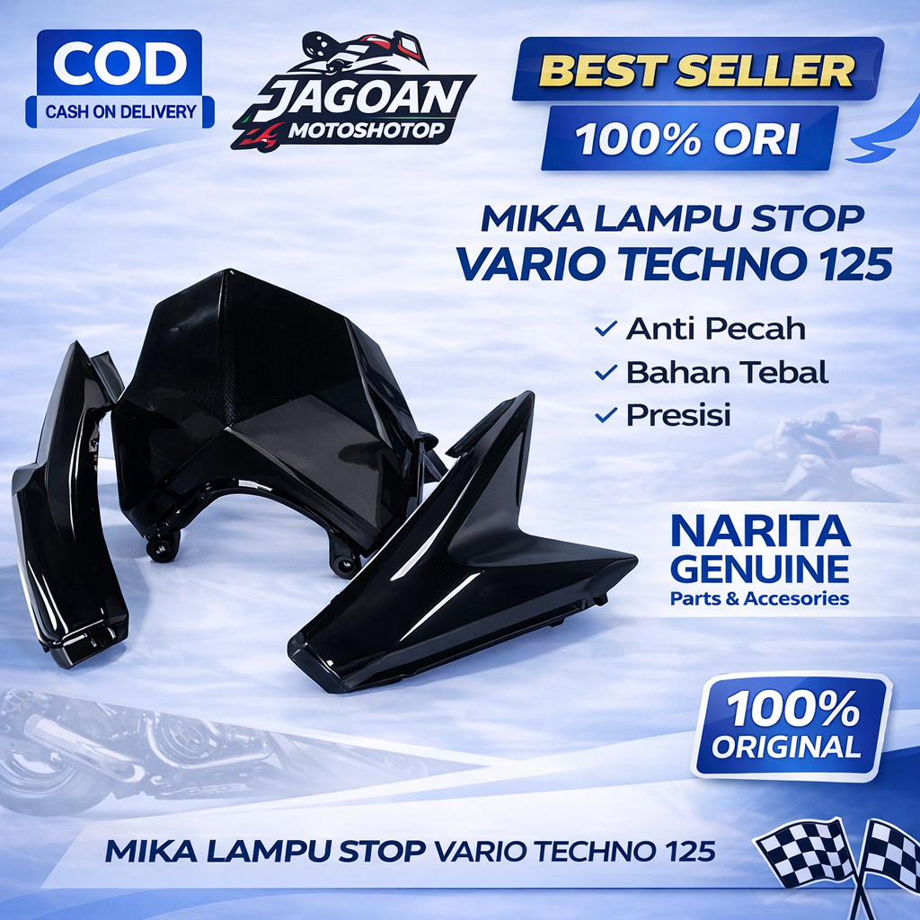 Mika kaca lampu Stoplamp belakang Vario techno cbs 125  2012--2014 - BM