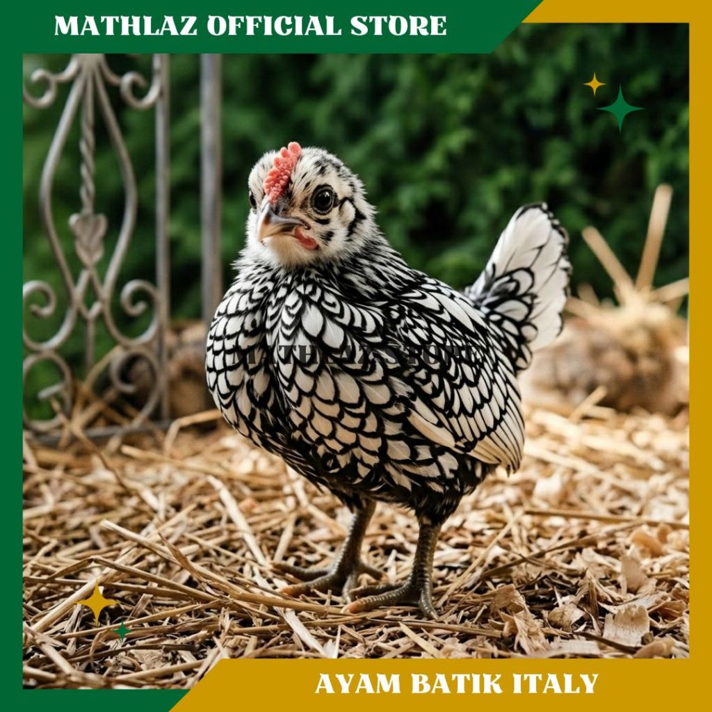 Anakan Ayam Batik Italy Usia 1–4 Minggu | Ayam Hias Batik Itali & Batik Kanada Berkualitas