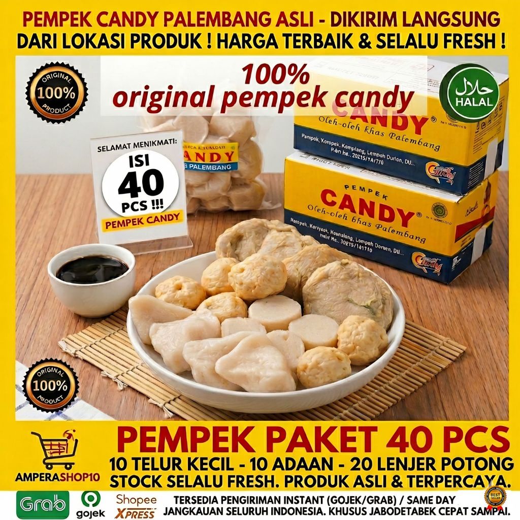 Pempek Candy Palembang Asli Paket D Empek Empek Mpek mpek