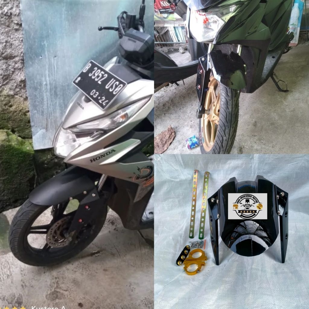 SPAKBOR DEPAN HONDA BEAT STREET TAHUN 2018 2019 2020 LENGKAP BREKET SPAKBOR DEPAN MODIF BEAT STREET 