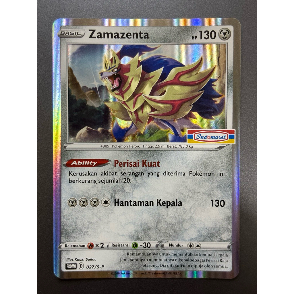 Zamazenta 027/S-P Holo Promo Indomaret 2020 | Kartu Pokemon TCG Indonesia