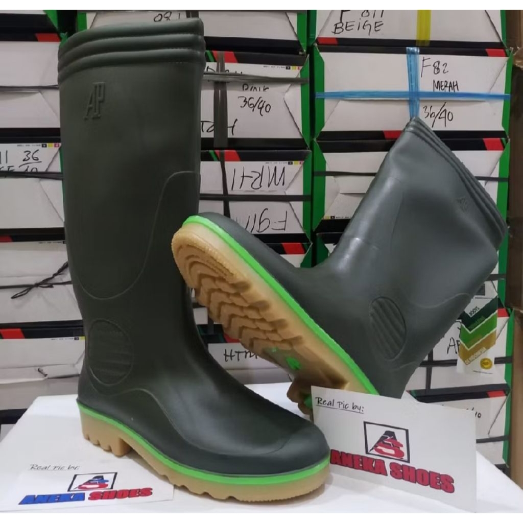 Ap boots Sepatu boot Ap 2003 Hijau Original Safety - Ap boots  Multifungsi