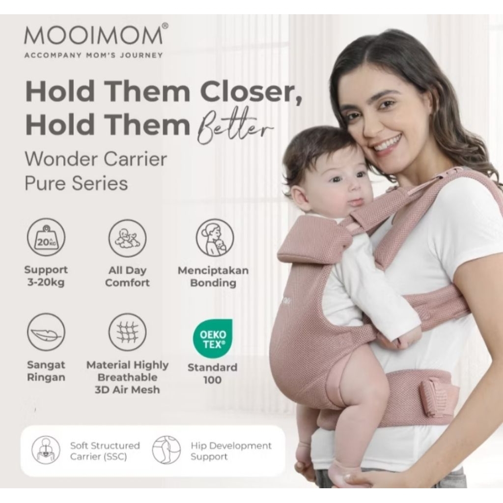 [ Preloved ] MOOIMOM Wonder Carrier - Gendongan Bayi SSC
