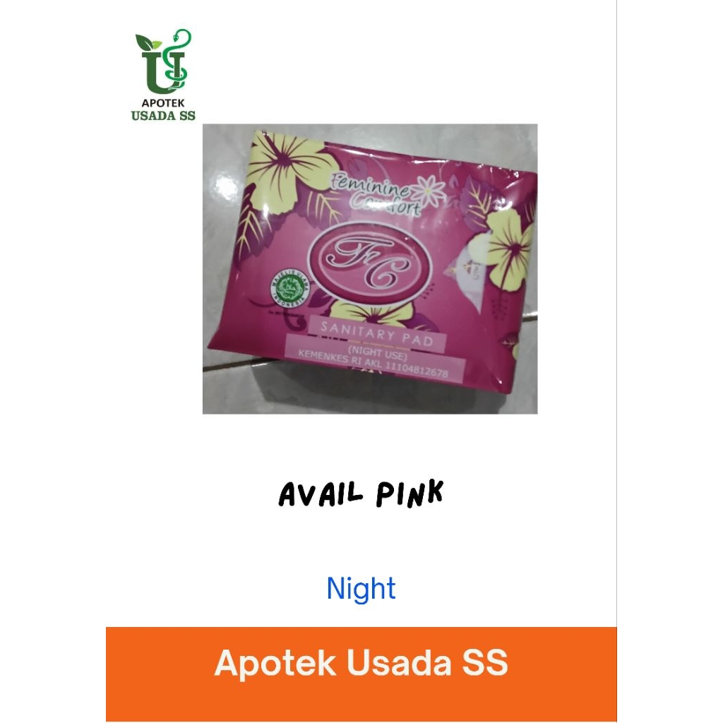 Pembalut wanita herbal avail pink