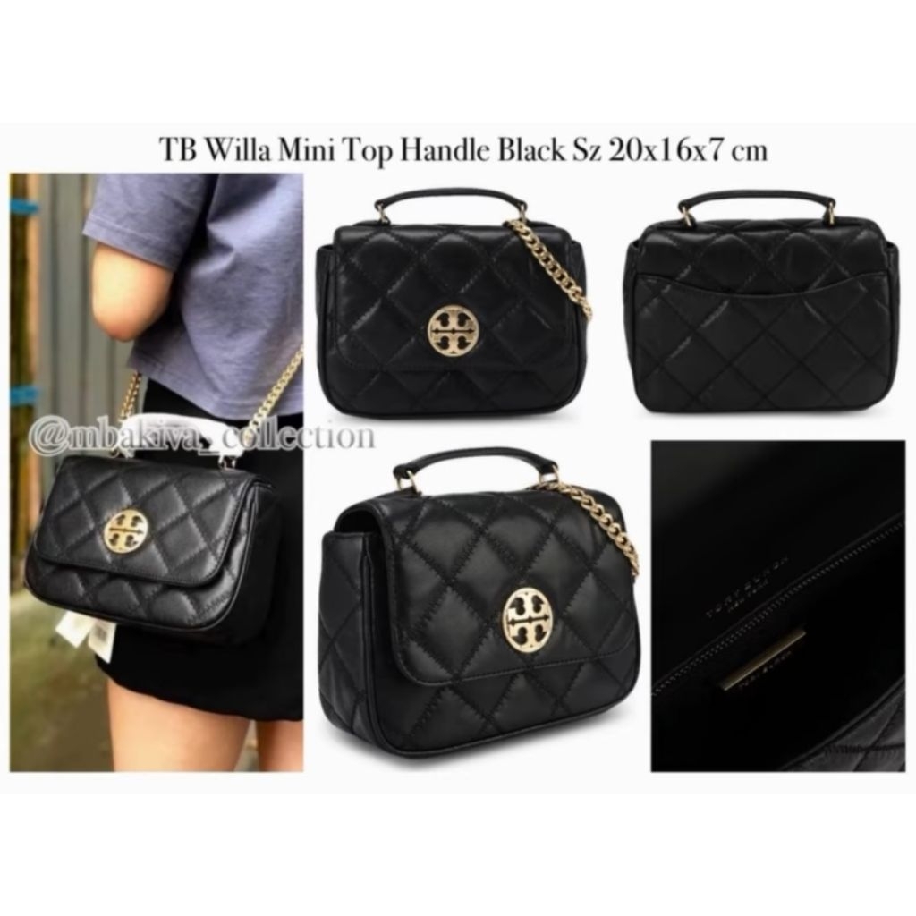 TB Willa Mini Top Handle Black