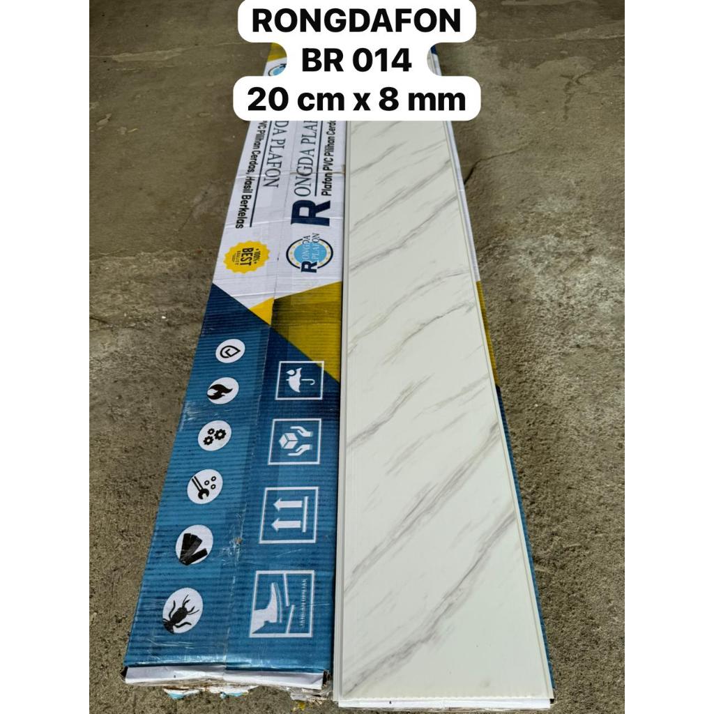 Plafon PVC Motif Marmer Glossy RONGDAFON - BR014