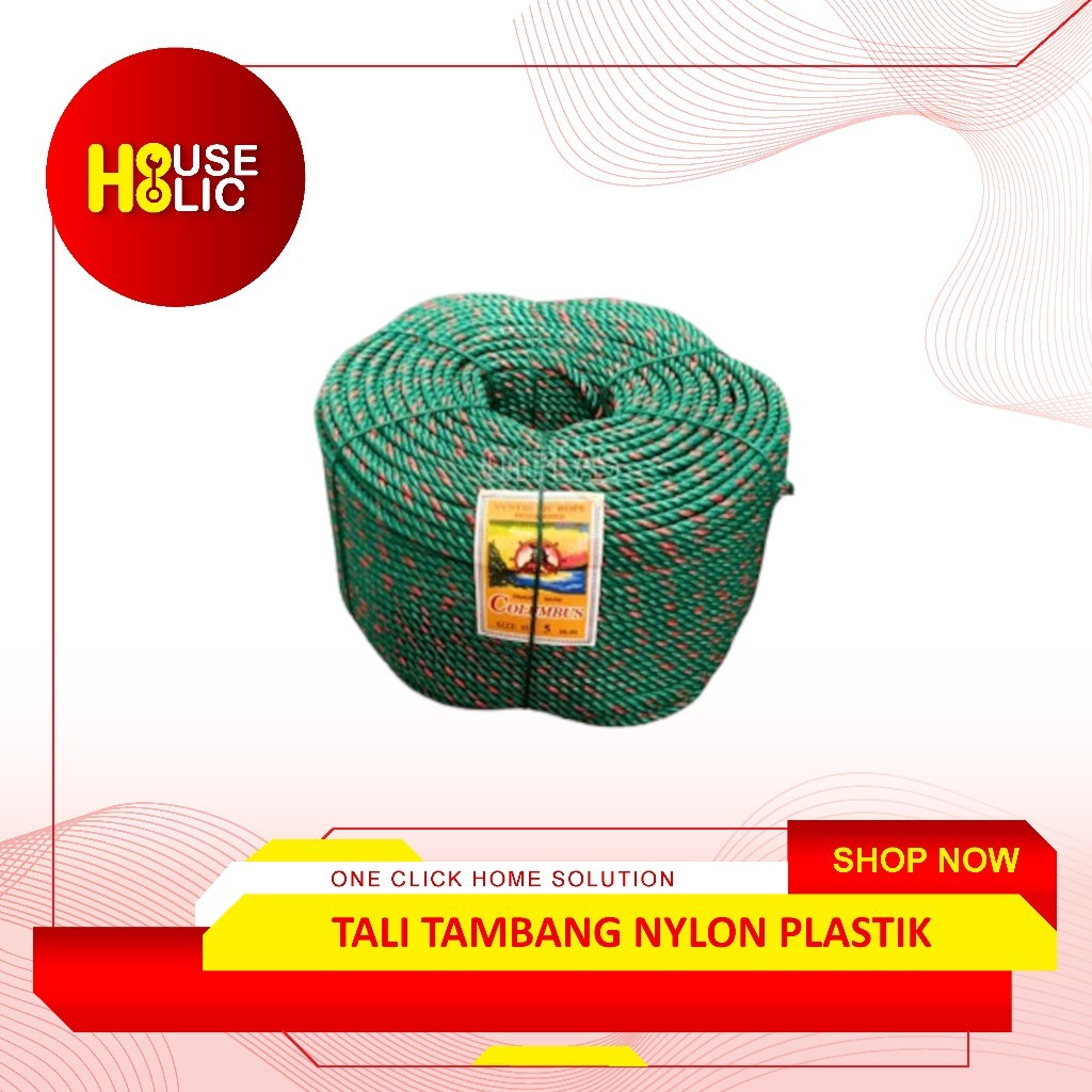 Tali Nilon 5mmTali Tambang Plastik Per Rol