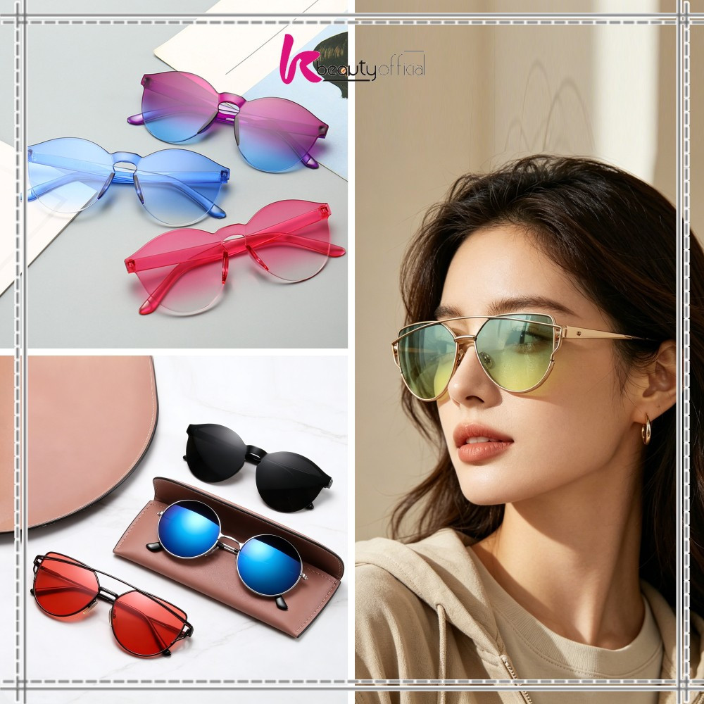 KB-C93-95 Kacamata Fashion Wanita Kekinian  / Kacamata Transparan Murah / Kaca mata Bulat Boboho