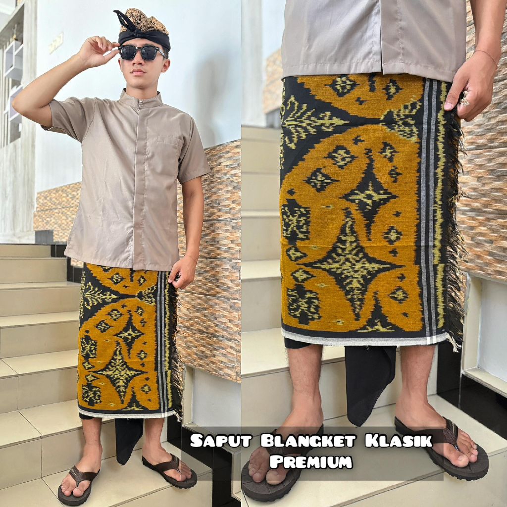 Kain bali pria saput endek premium