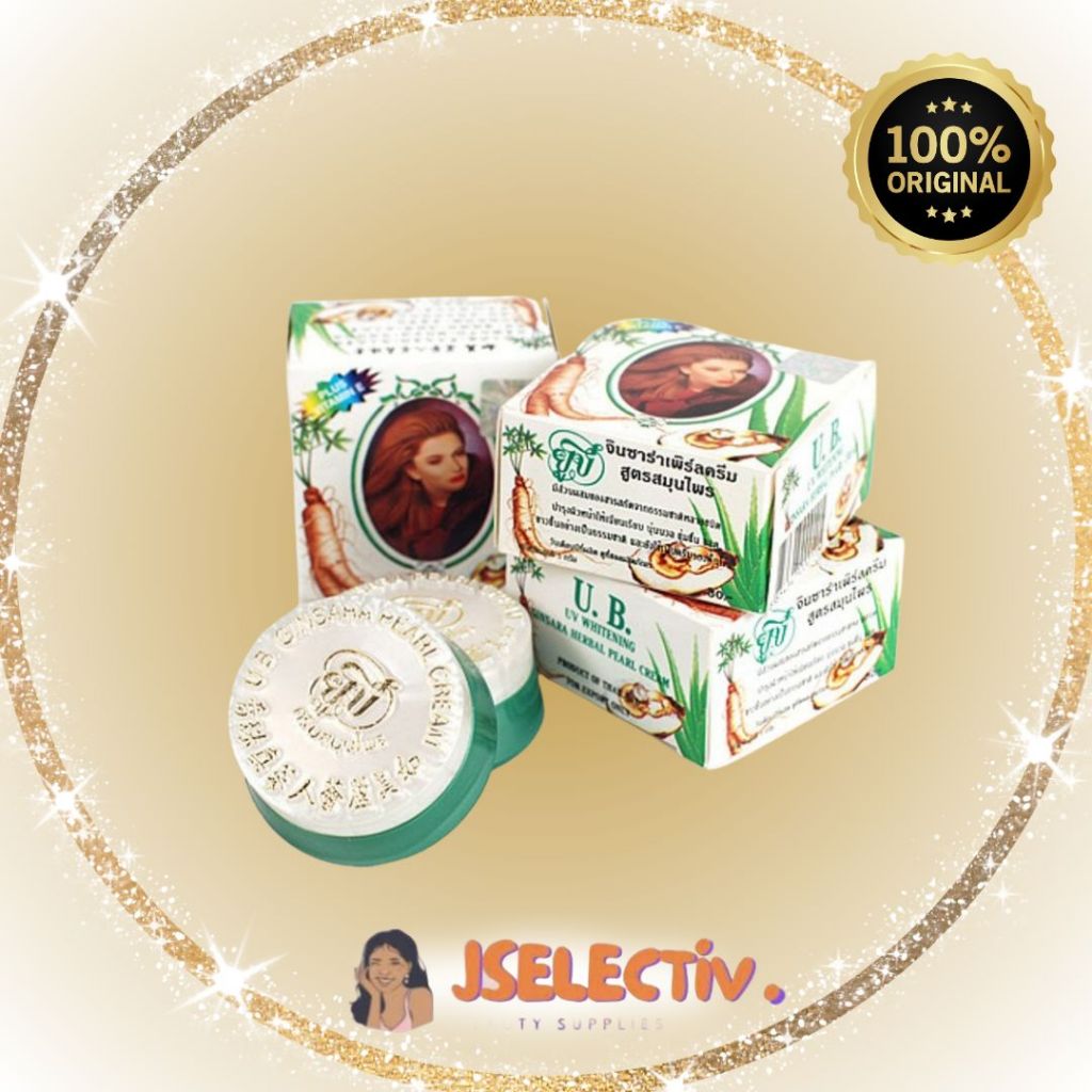 UB GINSARA HERBAL PEARL CREAM - Dapat Digunakan Sebagai Foundation // JSELECTIV X JHON KOSMETIK // K