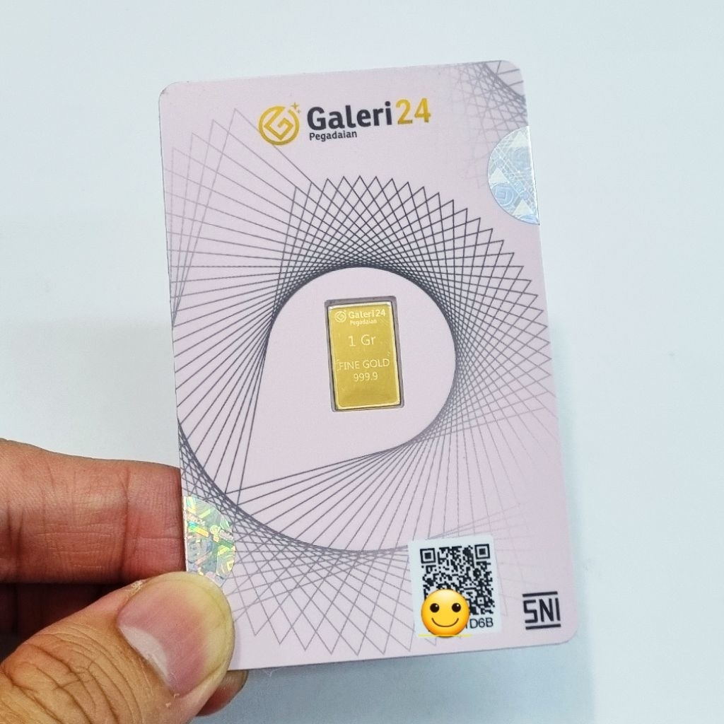 Logam Mulia GALERI 24 Emas Murni 1 Gram Kadar 99.99% SNI