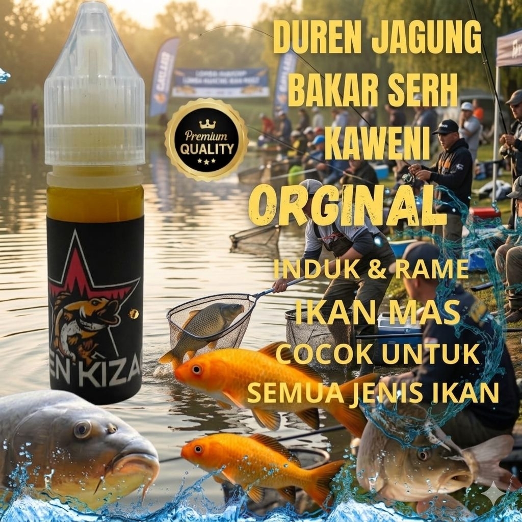 Essen ikan mas jagung bakar sereh kaweni original 15ml