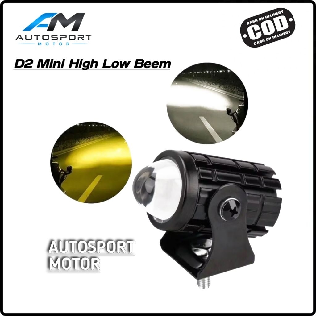 LampuTembak D2 Lampu D2 Laser 2 Warna Waterproof Alumunium
