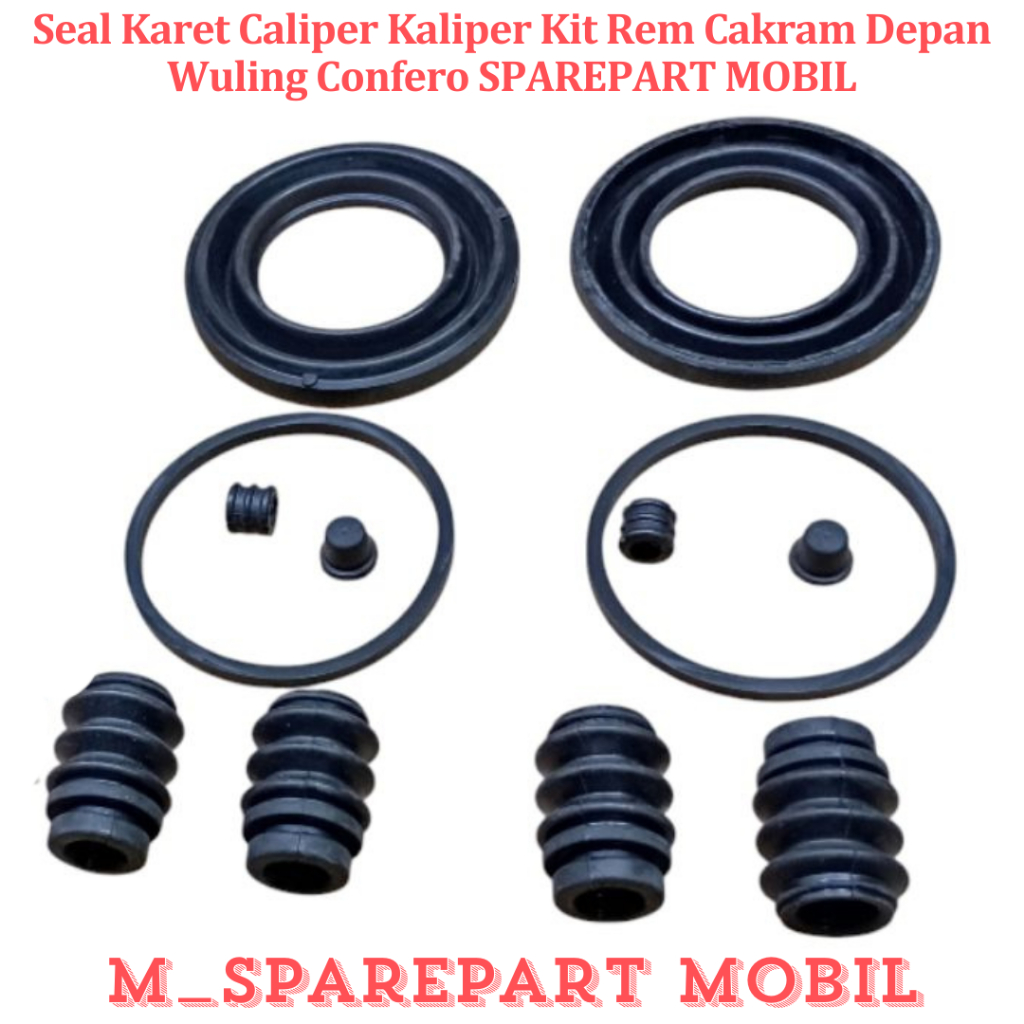 Seal Karet Caliper Kaliper Kit Rem Cakram Depan Wuling Confero SPAREPART MOBIL