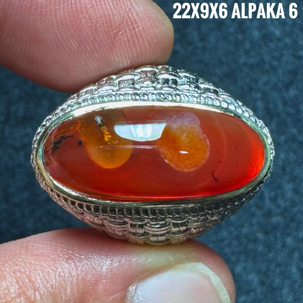 Cincin Batu Akik Natural Lafadz Allah