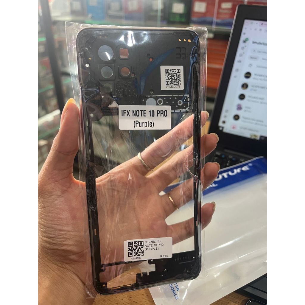 BEZEL | BEZZEL | BAZEL INFINIX NOTE 10 PRO PURPLE | TULANG TENGAH INFINIX NOTE 10 PRO WARNA PURPLE/U