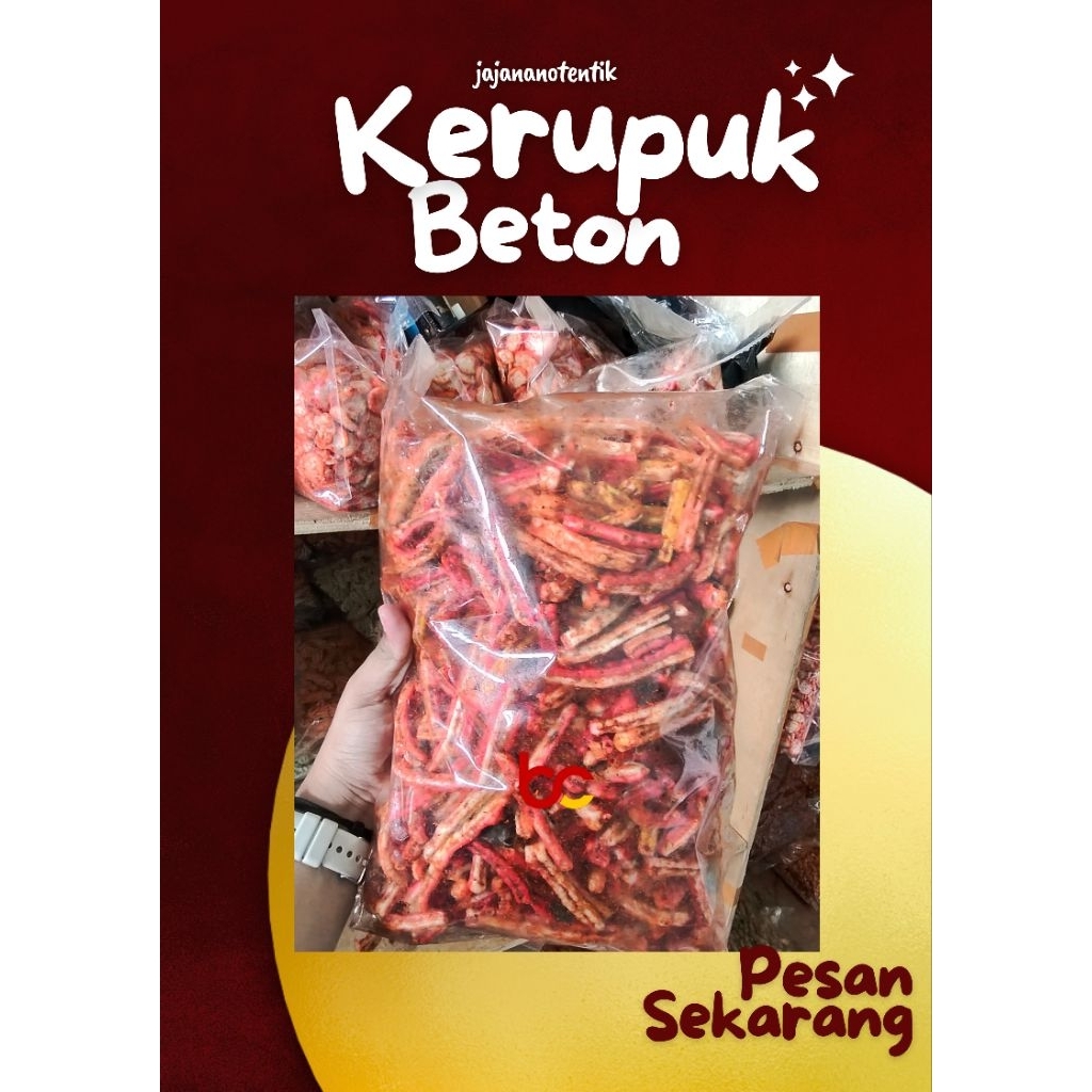 Kerupuk Beton pedas
