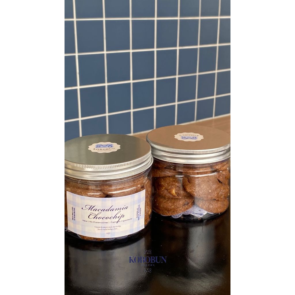 Kobobun Cookies - Macadamia Chocochip 400gr | Kue Kering