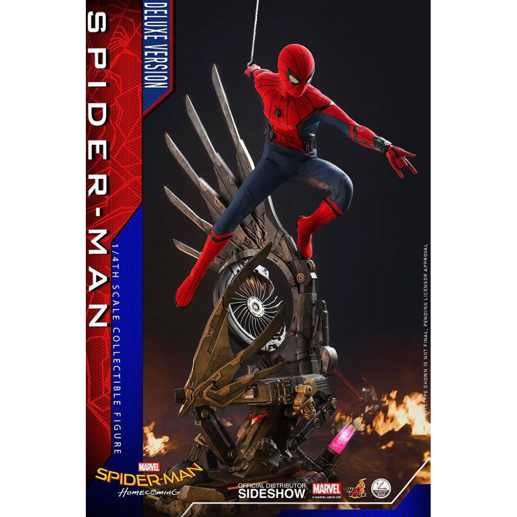PO Hot Toys Spiderman Homecoming 1:4 New MISB