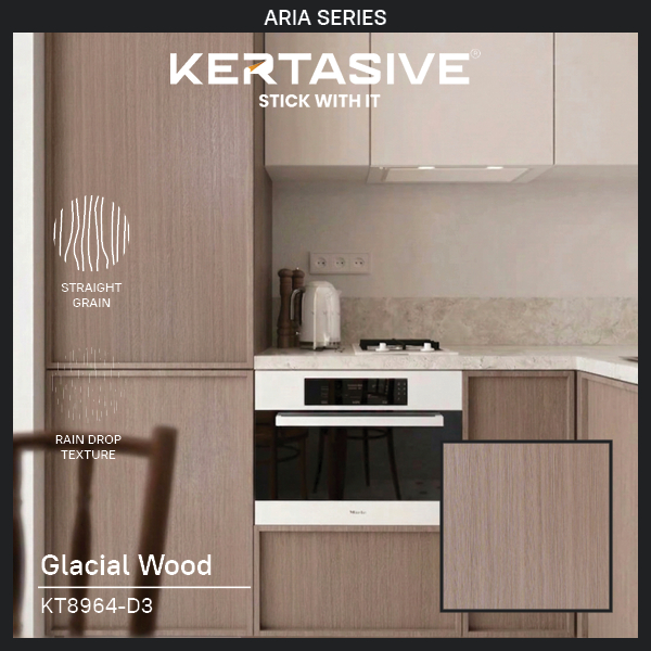 GLACIAL WOOD - KERTASIVE PVC Interior Film L.122cm